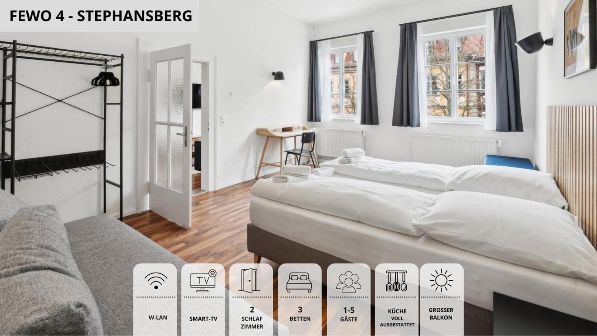 Neu Kapapart15 - 6 Schoene Fewos Mit Einbaukueche, Bad Und Balkon In Der Altstadt Auf Bambergs Insel Exterior foto