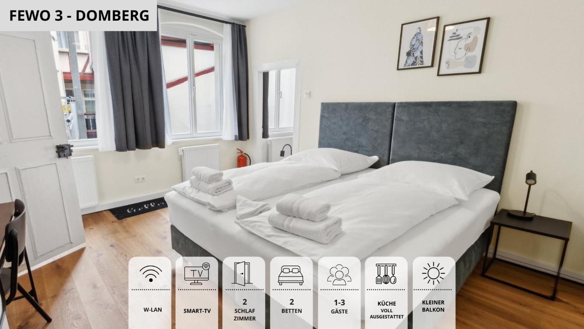 Neu Kapapart15 - 6 Schoene Fewos Mit Einbaukueche, Bad Und Balkon In Der Altstadt Auf Bambergs Insel Exterior foto